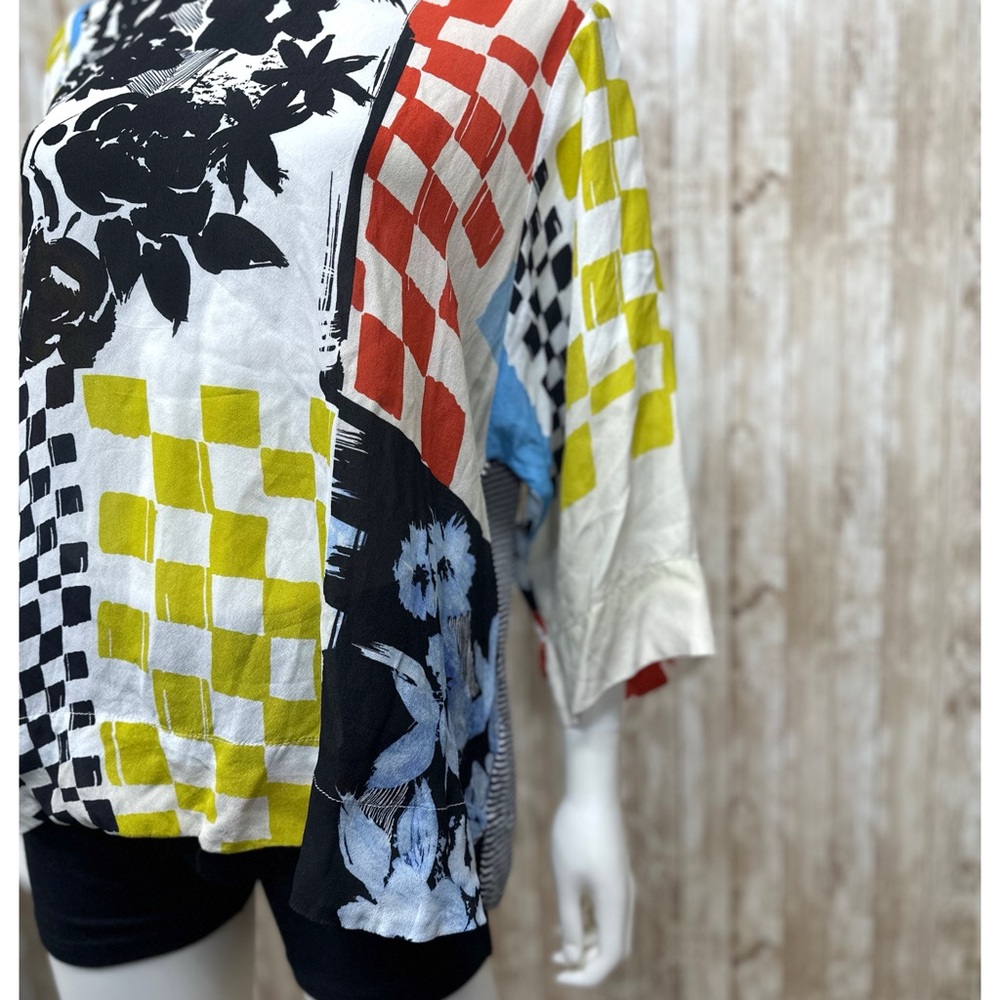 Alembika Mixed Media Blouse [M23] - Picture 4 of 7